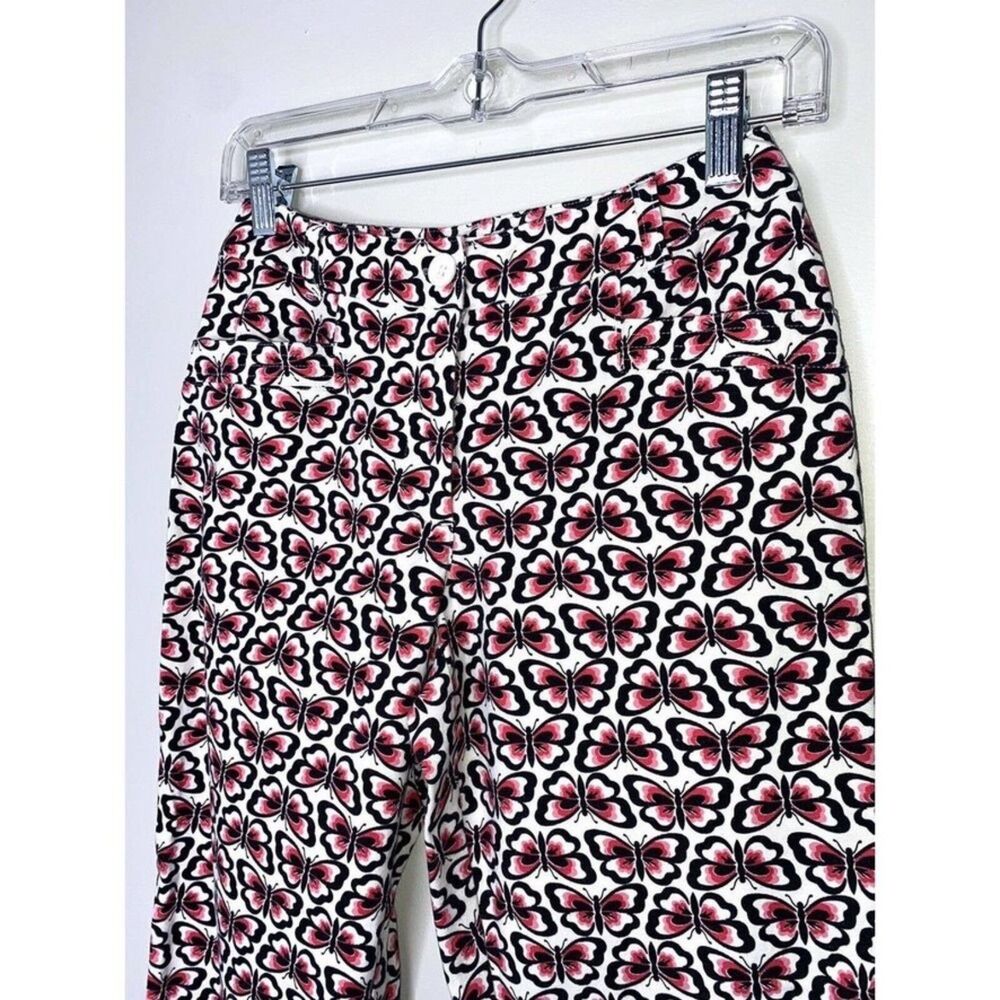 Talbots Capri Pants Women Size 2 Petite Butterfly Stretch # - Picture 2 of 3